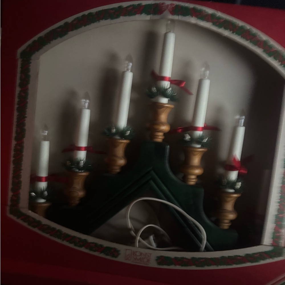 Konstsmide Candle Arch with Festive Accents